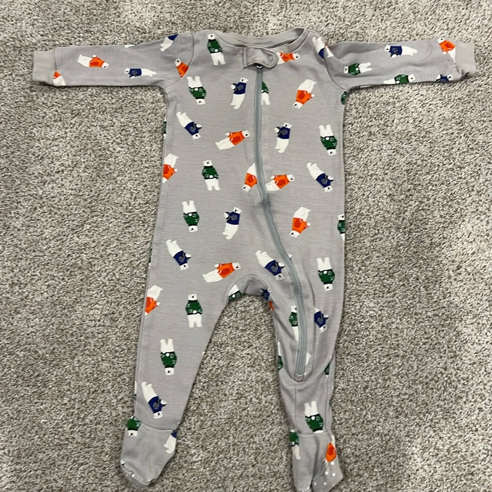 Janie and Jack footed zipper pajamas, 6-12 months